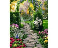 Tapyba pagal skaičius Sodo takas 40x50 cm