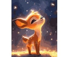 Tapyba pagal skaičius Starry Fawn 40x50 cm