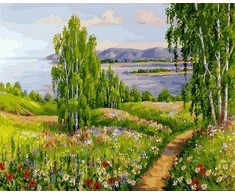 Tapyba pagal skaičius Vasaros kelias 40x50 cm