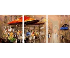 Tapyba pagal skaičius Žavingas miesto turgus 40x50x3 cm
