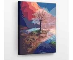 TPS Tapyba pagal skaičius Medis ant kranto 40x50 cm