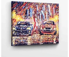 TPS Tapyba pagal skaičius Naktinės lenktynės 40x50 cm