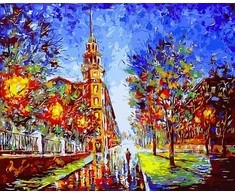 TPS Tapyba pagal skaičius Pėsčiųjų gatvė 40x50 cm