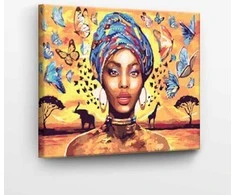 Tapyba pagal skaičius Afrikos ponia 40x50 cm