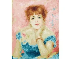 Tapyba pagal skaičius Jeanne Samary portretas 40x50 cm
