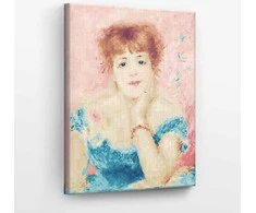 Tapyba pagal skaičius Jeanne Samary portretas 40x50 cm