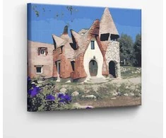 Tapyba pagal skaičius Molio pilis Pasakų slėnyje 40x50 cm