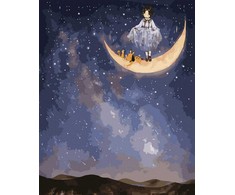 Tapyba pagal skaičius Naktis 40x50 cm