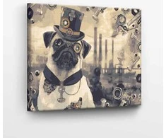 Tapyba pagal skaičius Ponas Puodelis Steam Punk stiliaus 40x50 cm