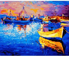 Tapyba pagal skaičius Valčių prieplauka 40x50 cm