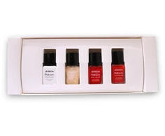 A Phenomenal Evolution In Polish Set Jessica: Phenom Vivid Colour Top Coat Nagų lakas PHEN-000 Finale Shine, 15 ml + Phenom Vivid Colour Nagų lakas PHEN-020 Barbie Rožinė, 14 ml + Phenom Vivid Colour Nagų lakas PHEN-022 Geisha Girl, 14 ml + Phenom Vivid
