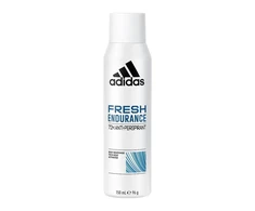 „Adidas Fresh Endurance“ veganiškas, be alkoholio, švelnus odai, gaivus aromatas su medienos natomis, vyrams skirtas dezodorantas, 150 ml.