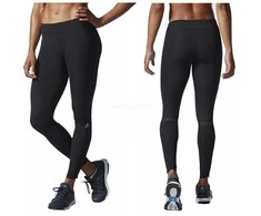 Adidas, Supernova, Sports Women Synthetic Leggings, Juodas, Size Medium