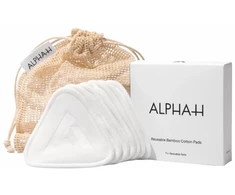 Alpha-H Re-Usable Bamboo Pads Cleansing Cleansing Pads, 7 vnt.