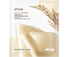 Anua Rice 70 Glow Collagen Glow Sheet Mask For Face, 38 g