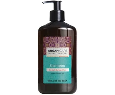 Arganicare Argan Oil &amp; Sviestmedžių aliejumi Hair Šampūnas Repairing &amp; Moisturising, 400 ml