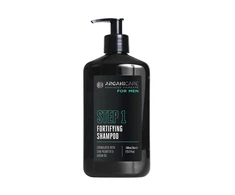 Arganicare Men Step 1 Organic Hair Šampūnas Strengthening &amp; Anti-Hair Loss, 400 ml