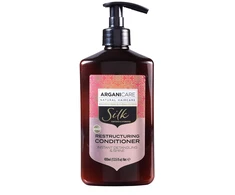Arganicare Silk Protein Hair Conditioner Detangling &amp; maitininantis, 400 ml