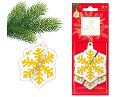 La Casa de los Aromas Aroma Car, Xmas 3D Snowflake, Cinnamon, Room Air Freshener Unisex