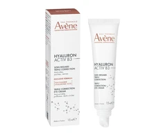 Avène Eau Thermale Hyaluron Activ B3 Triple Correction Paakių kremas trigubo poveikio koreguojantis kremas akių kontūrui, 15 ml