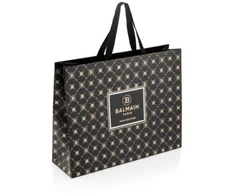 Balmain, Limited Edition, Shopping, GWP Cardboard Bag, Juodas, 50x15x40 cm