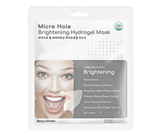 BEAUUGREEN BRIGHTENING HYDROGEL veido kaukė, 30 g