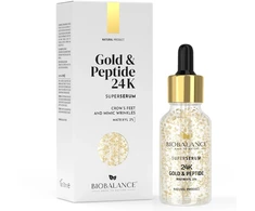 Bio Balance, Gold &amp; Peptide 24K, Firming &amp; Anti-Wrinkle, Day &amp; Night, Serum, For Eye &amp; Lip Contour, 30 ml