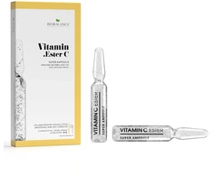 Bio Balance, Vitamin Ester C, Brightening &amp; Lifting, Day &amp; Night, Ampoules Treatment Serum, Wrinkles &amp; Dullness &amp; Uneven Skin Tone, For Face, For Women, 10 pcs, 2 ml