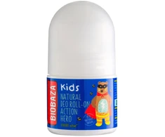 Biobaza Action Hero Natural Ingredients Refreshing Citrus Dezodorantas Roll-On For Boys, 30 ml