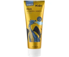 Biobaza, Dragon Kids, Dušo želė &amp; Šampūnas 2-In-1, Aloe Vera, 250 ml
