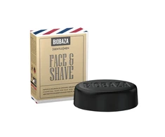 Biobaza Juodas Energy Charcoal Sebum-Regulating Shaving Soap, 100 g