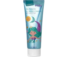 Biobaza, Sea Princess, Fruity, Dušo želė &amp; Šampūnas 2-In-1, Natural, 250 ml
