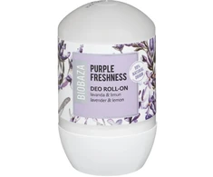 Biobaza Violetinė Freshness Natural Ingredients Refreshing Floral &amp; Citrus Dezodorantas Roll-On For Women, 50 ml