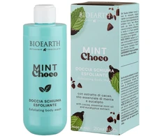Bioearth Mint Choco Cleansing &amp; Exfoliating Dušo želė For All Skin Types, 250 ml