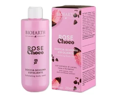 Bioearth Rose Choco Cleansing &amp; Exfoliating Dušo želė visų tipų odai, 250 ml