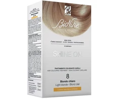 BioNike Shine On Permanent Hair Dye 8 Light Skirtas šviesiems plaukams, 145 ml