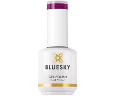 Bluesky, Bluesky, Glossy Shine Finish, Semi-Permanent Nagų lakas, Violetinė Berry, 15 ml