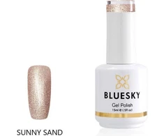 Bluesky, Bluesky, Shimmer Glitter, Semi-Permanent Nagų lakas, Sunny Sand, 15 ml