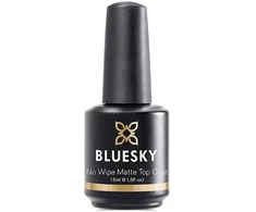 Bluesky, No Wipe, Top Coat, Semi-Permanent Nagų lakas, Clear, 15 ml