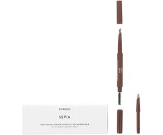 Byredo All-In-One Precision Double-Ended Eyebrow Kreminis Pieštukas &amp; 2-In-1 02 Sepia 0.5 g