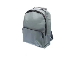 Calvin Klein, School, Polyurethane, Textile Backpack, Gray, Travel, Unisex