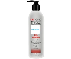 CHI IONIC COLOR ILLUMINATE spalvą atgaivinantis šampūnas – Raudona Auburn 739 ml
