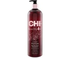 Farouk Systems CHI Rose Hip Oil šampūnas dažytiems plaukams su erškėtuogių aliejumi, 739 ml