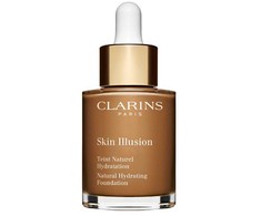 „Clarins“ „Skin Illusion“ spalvą koreguojantis skystas makiažo pagrindas, 118,5, natūralus šokoladas, SPF 15, 30 ml *Mėginamoji pakuotė