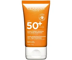 „Clarins“ jaunystę saugantis apsauginis kremas nuo saulės SPF50, 50 ml