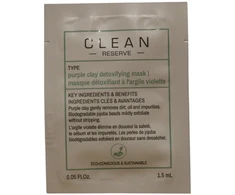 Clean, Reserve - Violetinė Clay, Detoxifying, Clay Mask, 1.5 ml *Sample
