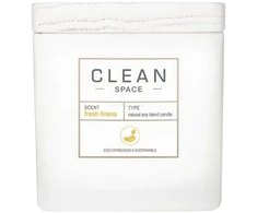 „Clean Space Fresh Linens“ kvapioji žvakė, 227 g