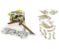 Clementoni, Mokslas - Žaidimas, Archeofun Triceratops šviečia tamsoje, Dėlionė, 61723, Unisex, 7+ metai