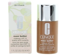 Clinique Even Better Paraben-Free Hydrating Liquid Foundation CN 113 Sepia SPF 15, 30 ml