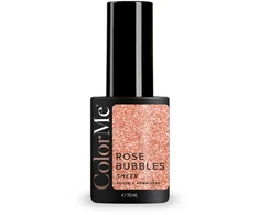 ColorMe Cosmetics Rose Bubbles Sheer Semi-Permanent Nagų lakas Transparent, 10 ml